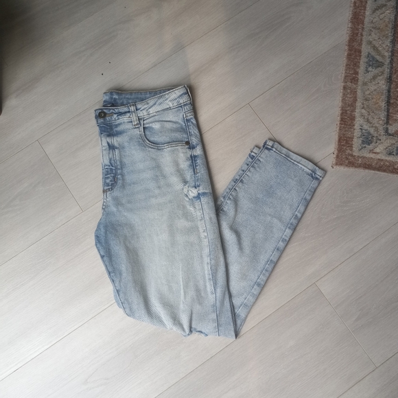 Art Class Girls Hi-Rise Baggy Distressed Jeans, Size 16 - Picture 3 of 12